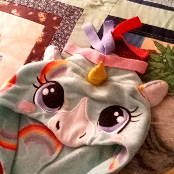 Big Girl's,Super Soft & Cute,Mint Green,🌈 Unicorn🦄,Hooded,Onsie, Zip Down,PJ's - Picture 12 of 17